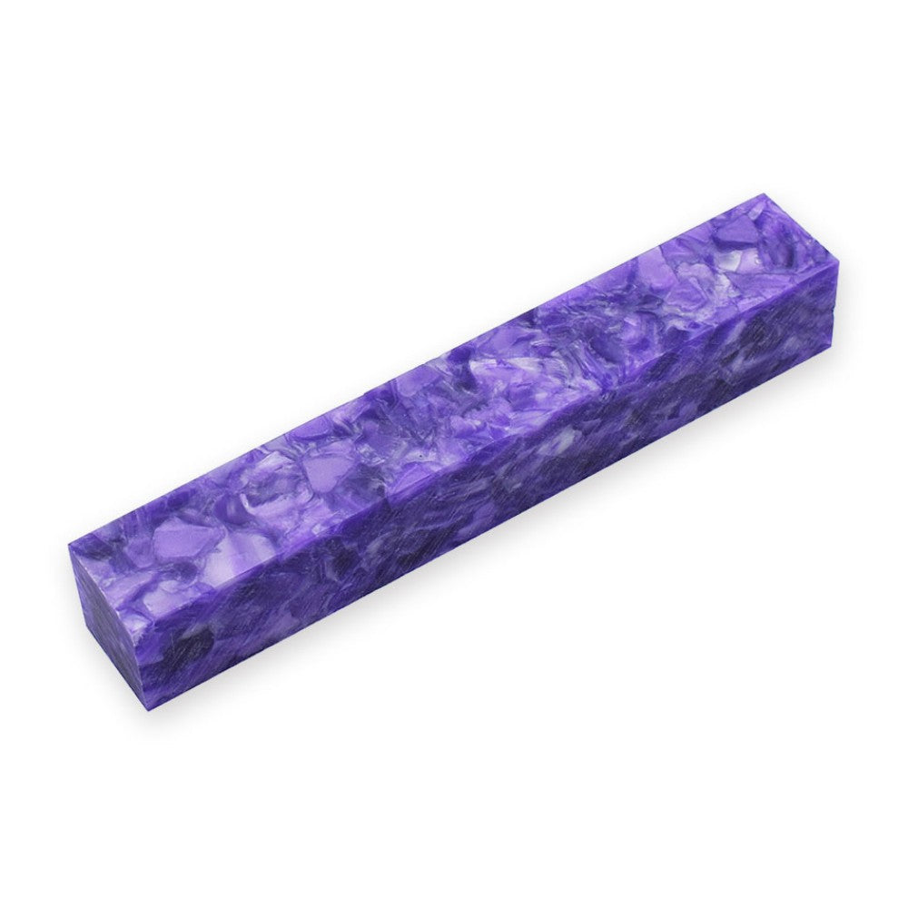 Pen blank - Acryl - 130x20x20 mm - Perl-Lila - Pfeifenecke